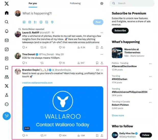 Timeline Takeover ads Wallaroo Creative campaign creative brand and scaling